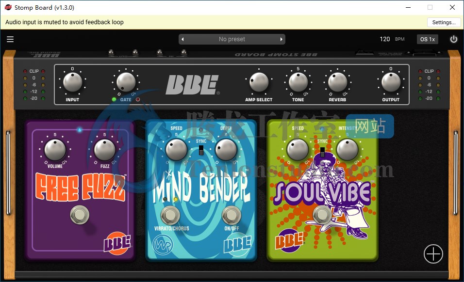 吉他效果器插件包 BBE Sound Stomp Board v1.5.0 R2R版