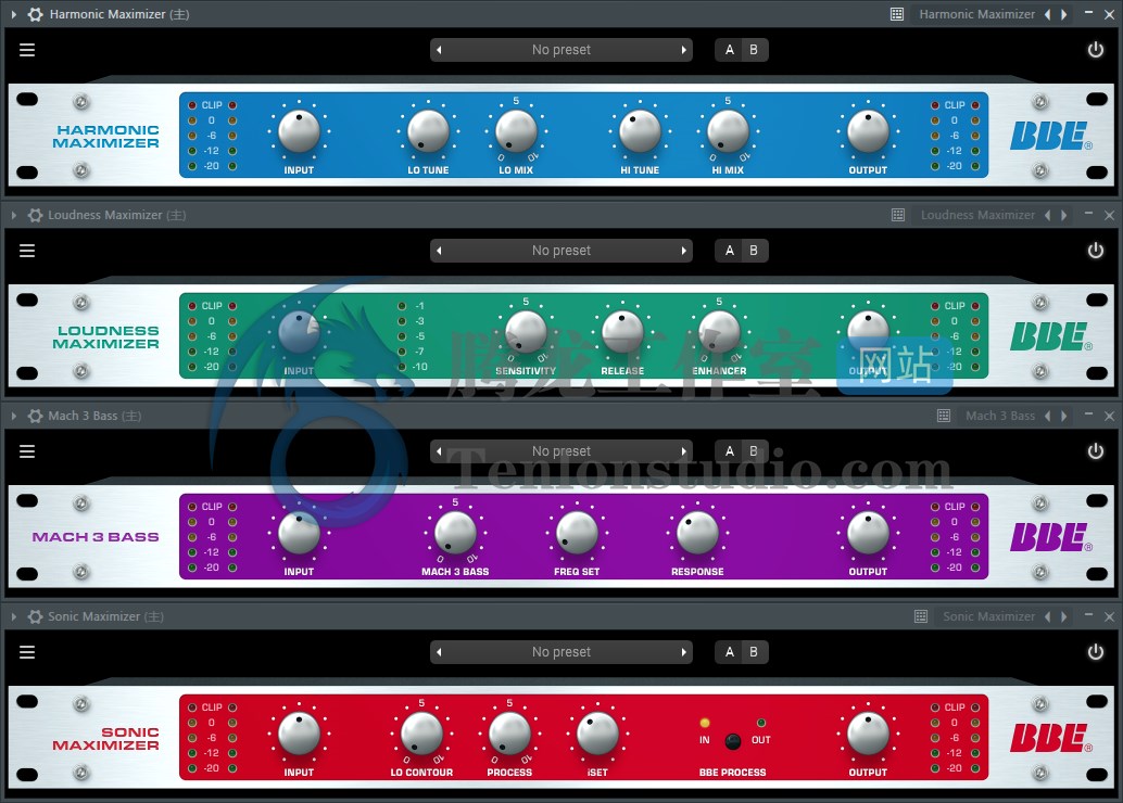 音频效果器插件包 BBE Sound Sonic Sweet v4.5.0 R2R版