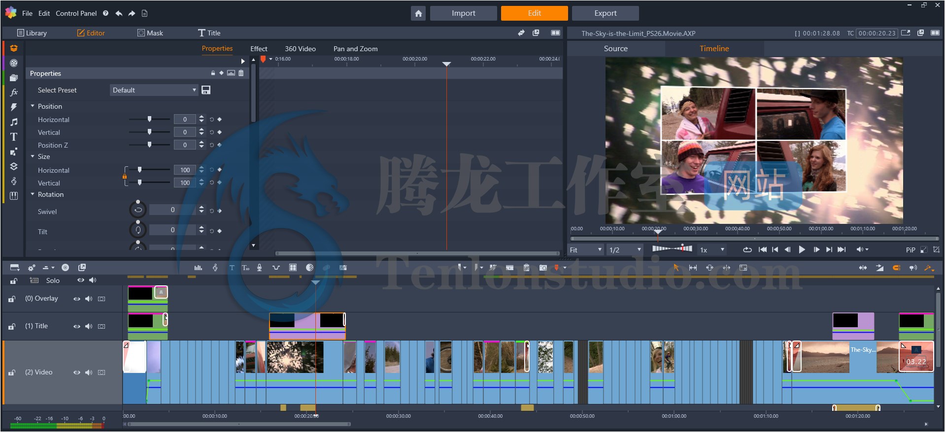 品尼高视频工作室 Pinnacle Studio Ultimate v26.0.1.181 破解版插图 品尼高视频工作室 Pinnacle Studio Ultimate v26.0.1.181 破解版插图