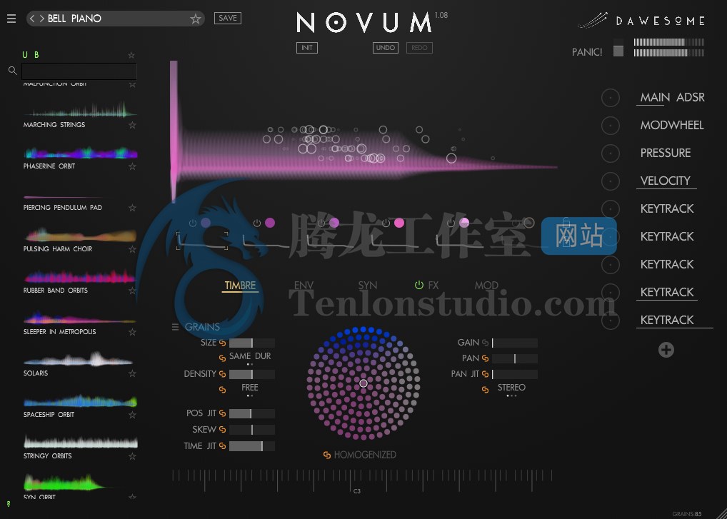 音效合成器 Tracktion Novum v1.08 破解版插图 音效合成器 Tracktion Novum v1.08 破解版插图