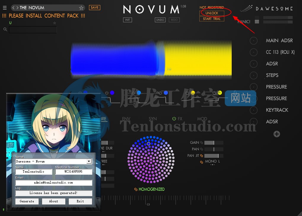 音效合成器 Tracktion Novum v1.08 破解版插图1 音效合成器 Tracktion Novum v1.08 破解版插图1