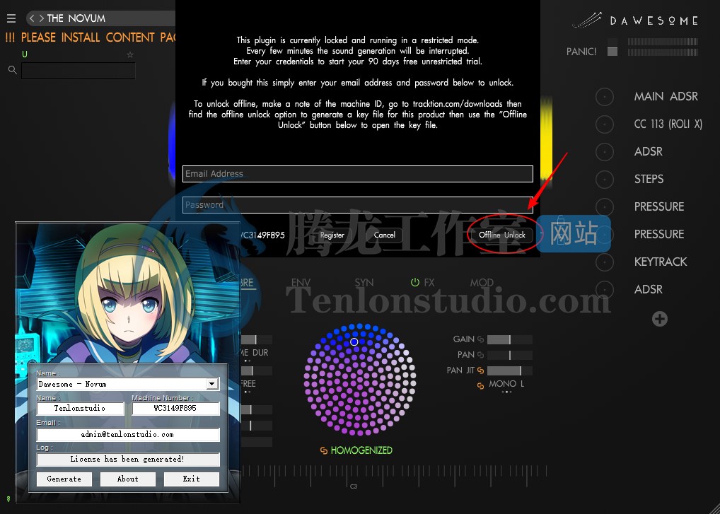 音效合成器 Tracktion Novum v1.08 破解版插图2 音效合成器 Tracktion Novum v1.08 破解版插图2