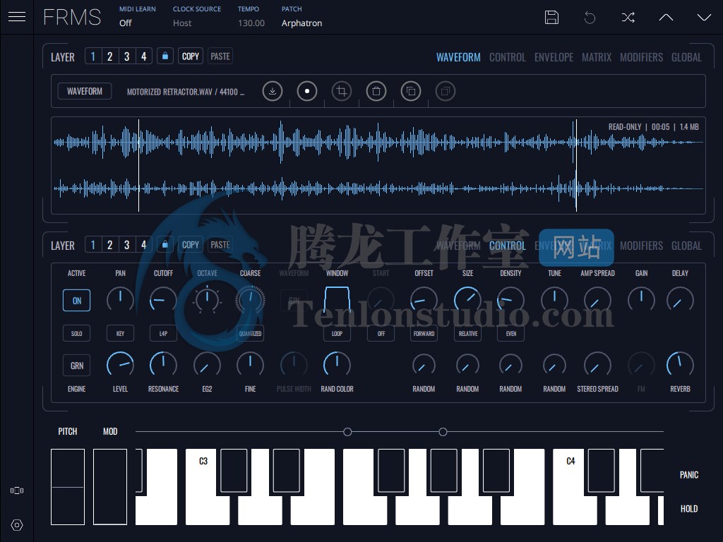 音频颗粒合成器 Imaginando FRMS Granular Synthesizer v1.10.0 破解版插图 音频颗粒合成器 Imaginando FRMS Granular Synthesizer v1.10.0 破解版插图