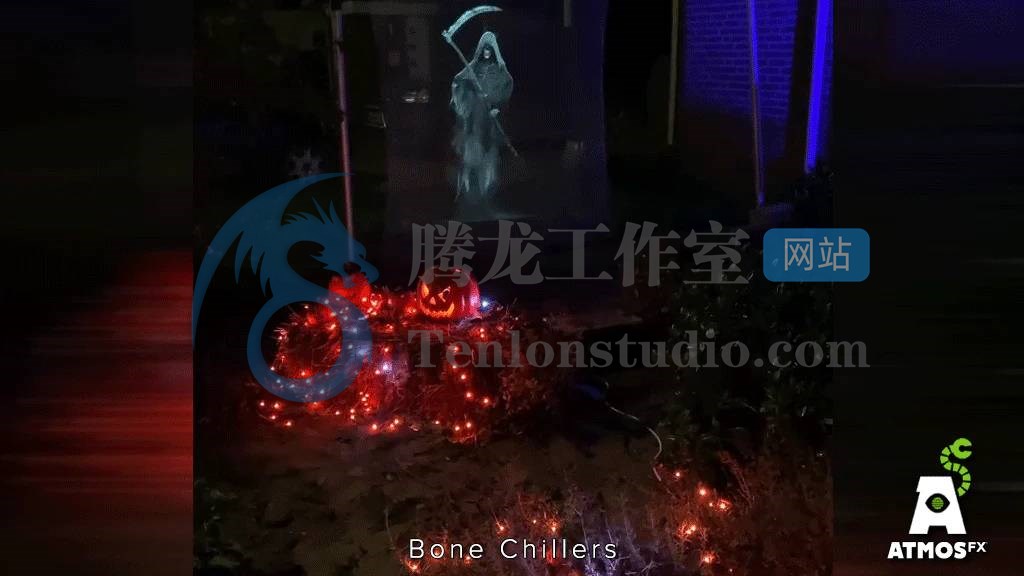 AtmosFX Bone Chillers (骷髅) AtmosFX万圣节系列数字装饰插图3 AtmosFX Bone Chillers (骷髅) AtmosFX万圣节系列数字装饰插图3