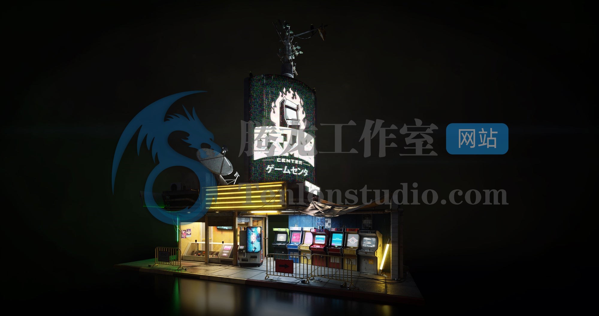 KitBash3D Cyber District 叛逆赛博朋克世界场景3D模型插图8 KitBash3D Cyber District 叛逆赛博朋克世界场景3D模型插图8