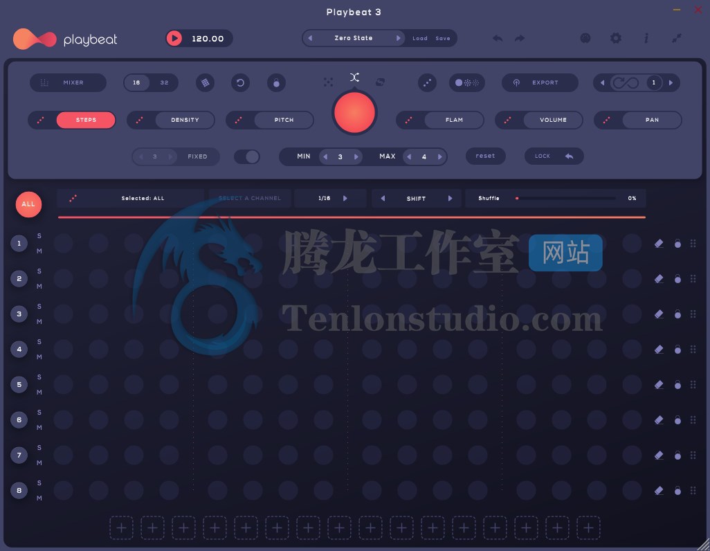 智能节奏鼓点音序器 Audiomodern Playbeat v3.2.0 破解版插图 智能节奏鼓点音序器 Audiomodern Playbeat v3.2.0 破解版插图