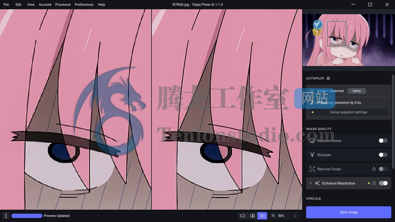 黄玉AI图像处理工具 Topaz Photo AI v1.5.4 便携破解版插图 黄玉AI图像处理工具 Topaz Photo AI v1.5.4 便携破解版插图