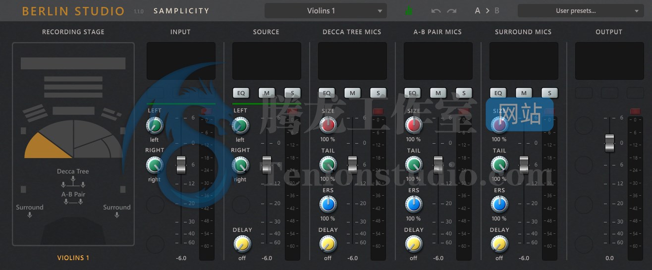 柏林工作室声学插件 Samplicity Berlin Studio v1.1.0 破解版插图 柏林工作室声学插件 Samplicity Berlin Studio v1.1.0 破解版插图