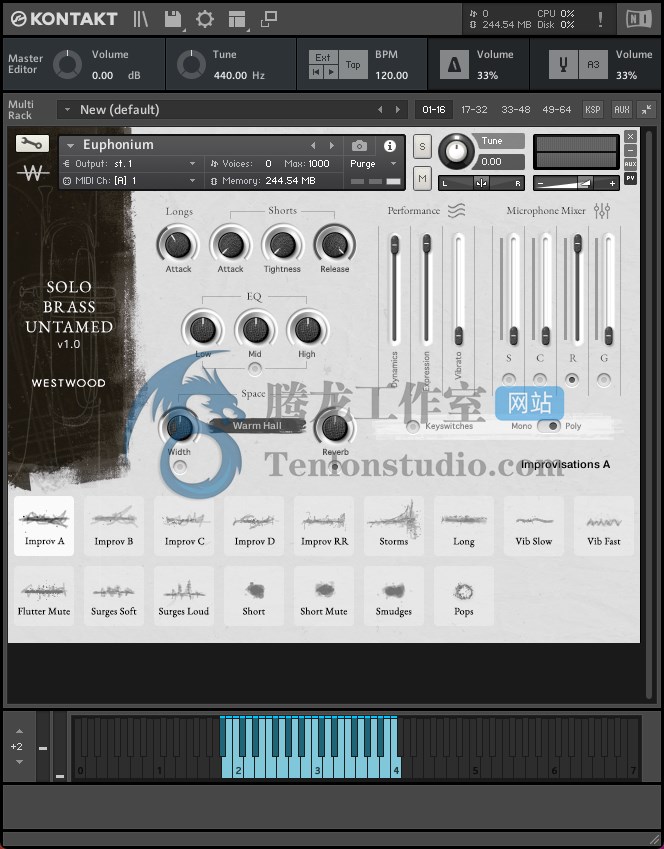 Westwood Instruments Solo Brass Untamed (KONTAKT) 铜管乐器独奏音源插图 Westwood Instruments Solo Brass Untamed (KONTAKT) 铜管乐器独奏音源插图