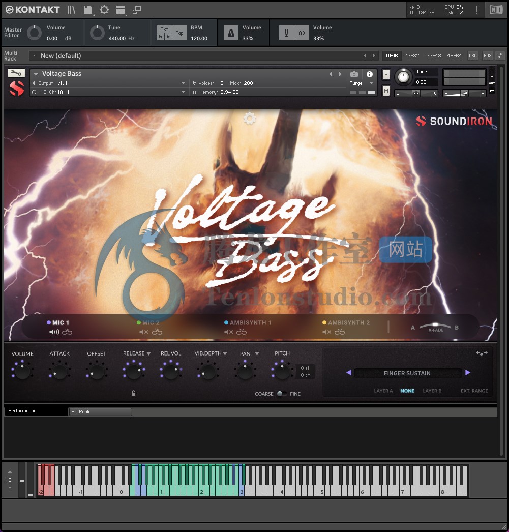 Soundiron Voltage Bass (KONTAKT) 四弦电贝斯音源插图 Soundiron Voltage Bass (KONTAKT) 四弦电贝斯音源插图