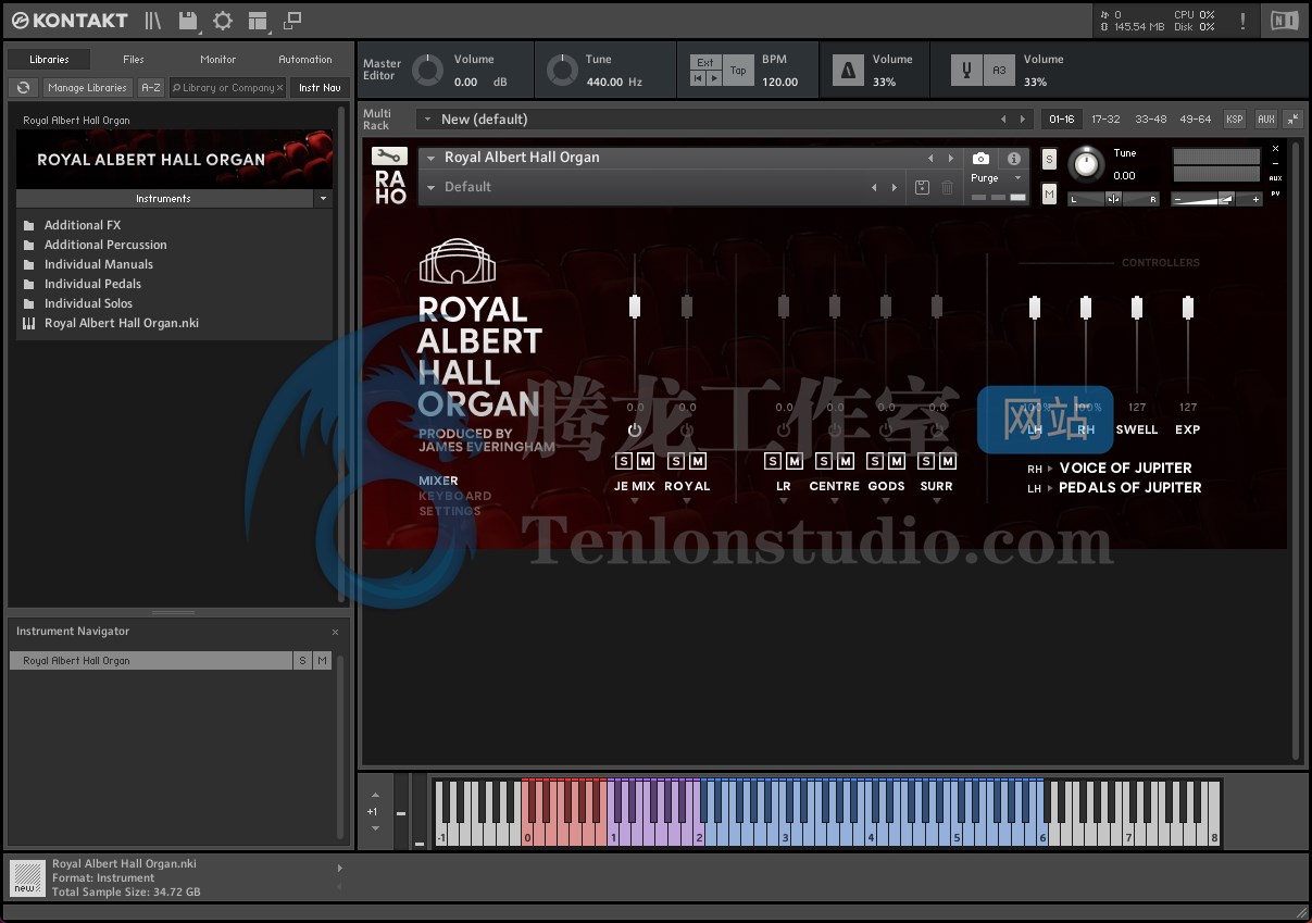 Royal Albert Hall Organ (KONTAKT) 皇家阿尔伯特音乐厅管风琴音源插图 Royal Albert Hall Organ (KONTAKT) 皇家阿尔伯特音乐厅管风琴音源插图