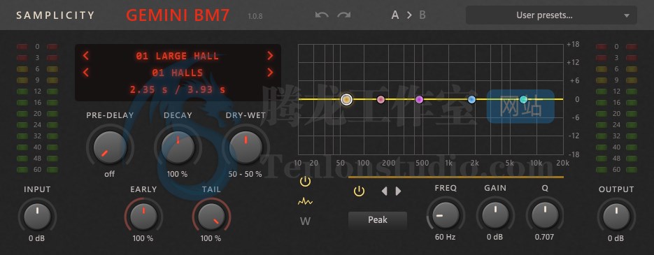 音频混响效果器插件 Samplicity Gemini BM7 v1.0.8 破解版插图 音频混响效果器插件 Samplicity Gemini BM7 v1.0.8 破解版插图