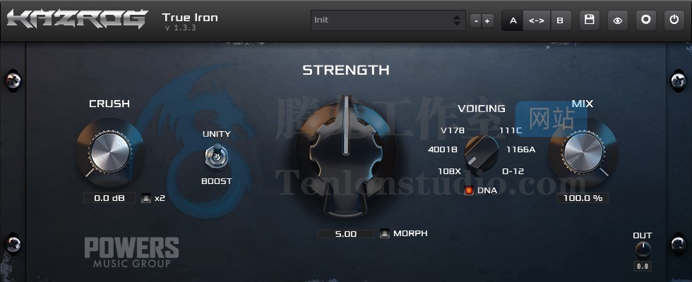音频效果器插件 Kazrog True Iron v1.3.3 破解版插图 音频效果器插件 Kazrog True Iron v1.3.3 破解版插图