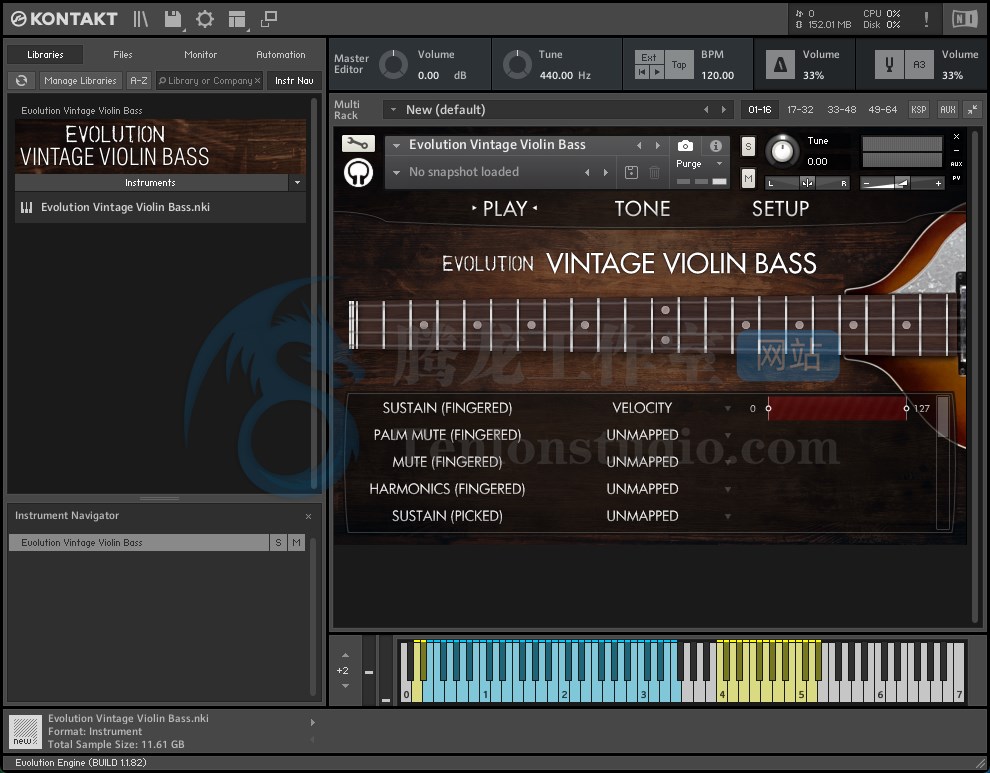 Orange Tree Samples Evolution Vintage Violin Bass (KONTAKT) 复古小提琴造型电贝斯音源插图 Orange Tree Samples Evolution Vintage Violin Bass (KONTAKT) 复古小提琴造型电贝斯音源插图
