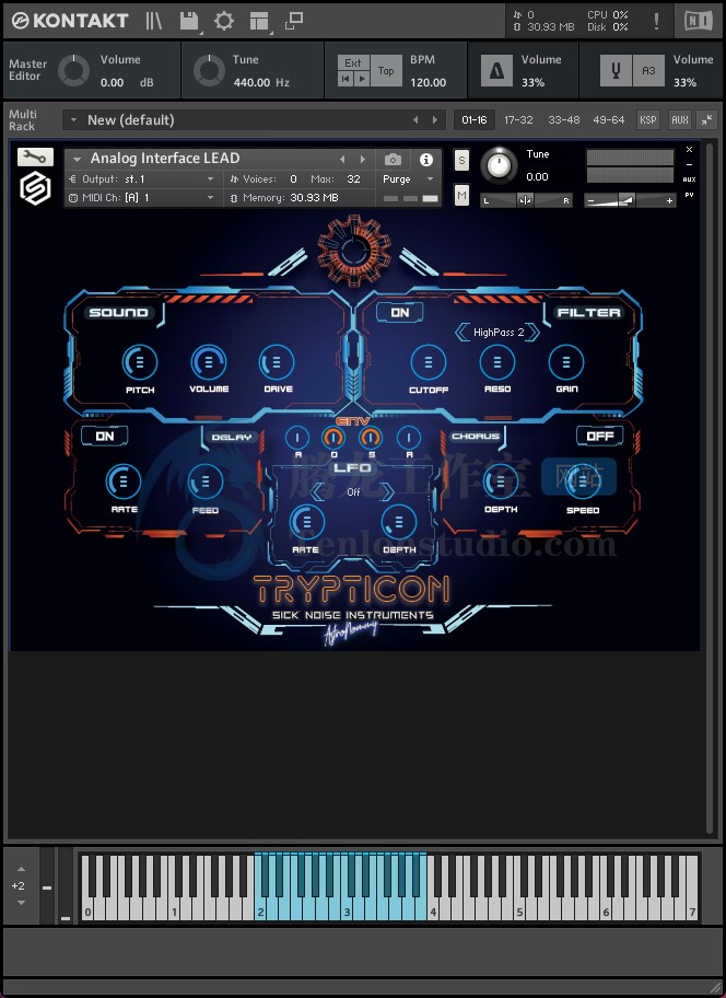 Sick Noise Instruments TRYPTICON (KONTAKT) 失真音效合成音源插图 Sick Noise Instruments TRYPTICON (KONTAKT) 失真音效合成音源插图
