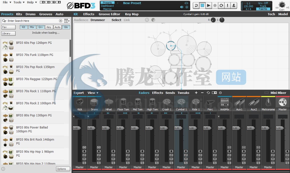 鼓组采样器 inMusic Brands BFD3 v3.4.5.28 破解版插图 鼓组采样器 inMusic Brands BFD3 v3.4.5.28 破解版插图
