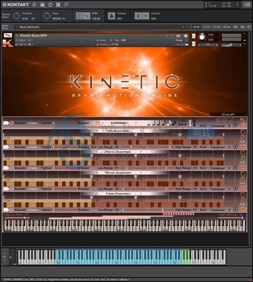 Kirk Hunter Studios Kinetic Brass Motion Engine (KONTAKT) 铜管乐器音源插图 Kirk Hunter Studios Kinetic Brass Motion Engine (KONTAKT) 铜管乐器音源插图
