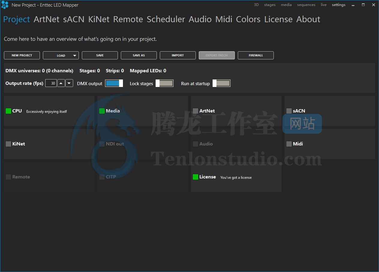 LED灯控制软件 Enttec LED Mapper v673 破解版插图 LED灯控制软件 Enttec LED Mapper v673 破解版插图