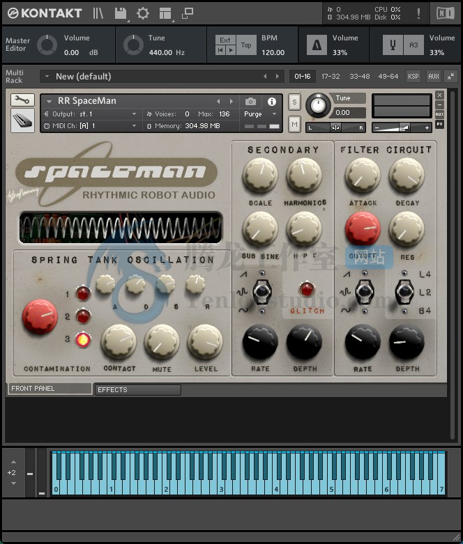 Rhytmic Robot Audio SpaceMan (KONTAKT) 弹簧振荡合成器音源插图 Rhytmic Robot Audio SpaceMan (KONTAKT) 弹簧振荡合成器音源插图