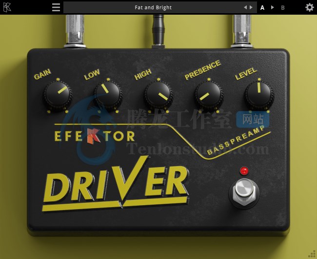音频低音前置放大器插件 Kuassa Efektor Bass Driver v1.0.0 破解版插图 音频低音前置放大器插件 Kuassa Efektor Bass Driver v1.0.0 破解版插图