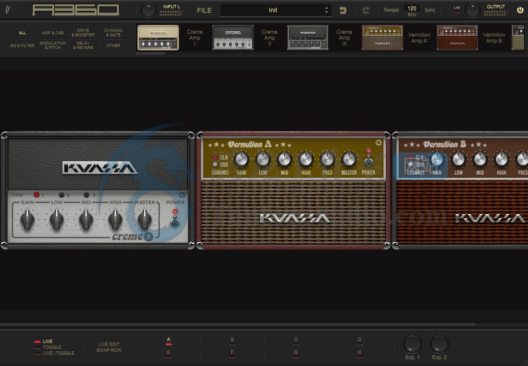 吉他放大器套件 Kuassa Amplifikation 360 v1.1.7 TeamCubeadooby破解版插图 吉他放大器套件 Kuassa Amplifikation 360 v1.1.7 TeamCubeadooby破解版插图