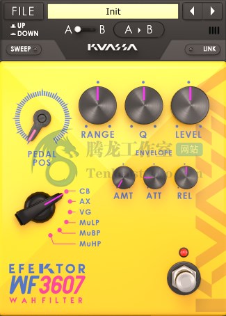 音频哇音效果器插件 Kuassa Efektor WF3607 Wah Filter v1.2.1 破解版插图 音频哇音效果器插件 Kuassa Efektor WF3607 Wah Filter v1.2.1 破解版插图