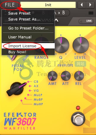 音频哇音效果器插件 Kuassa Efektor WF3607 Wah Filter v1.2.1 破解版插图2 音频哇音效果器插件 Kuassa Efektor WF3607 Wah Filter v1.2.1 破解版插图2