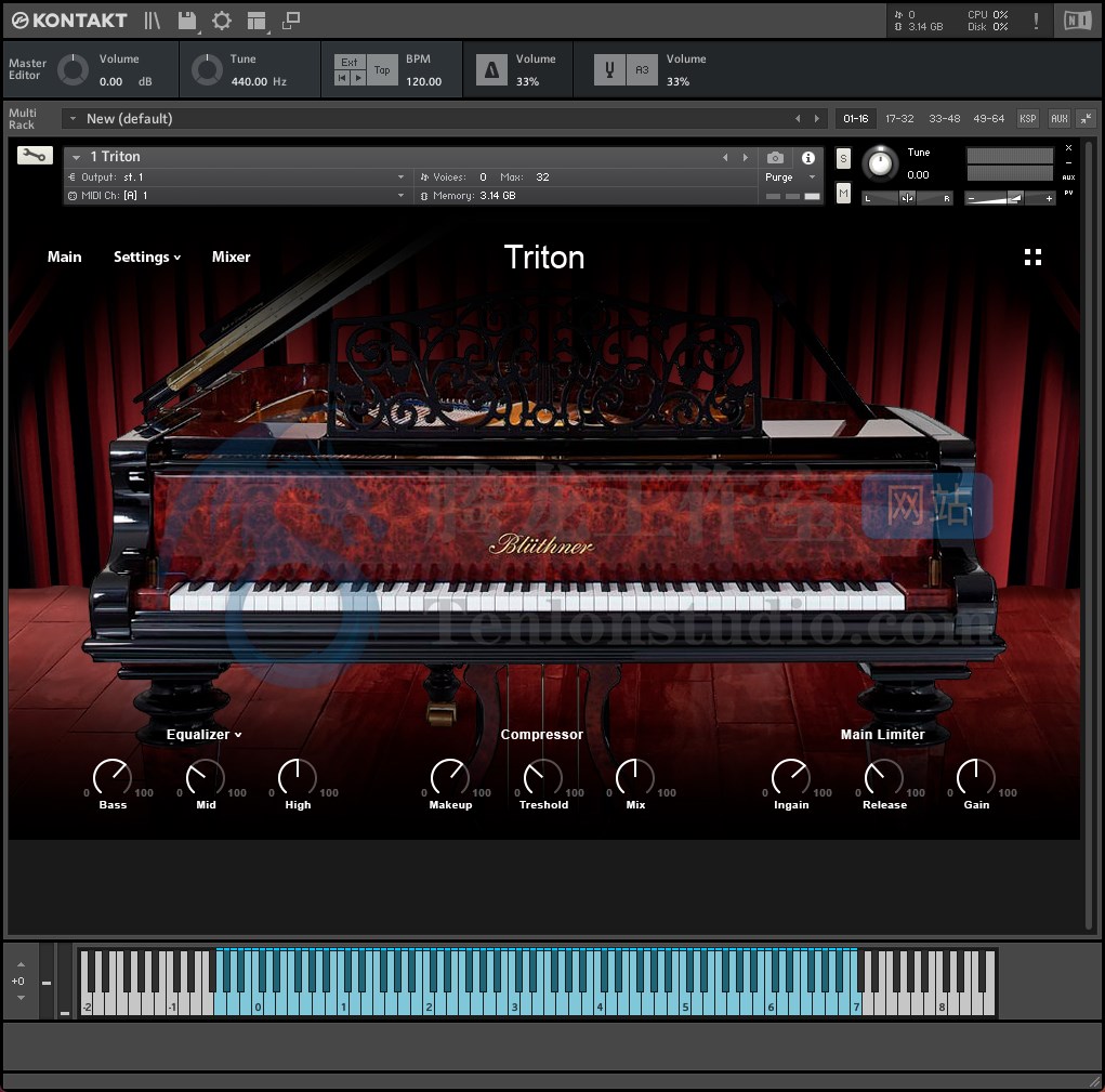 Muze PA Triton (KONTAKT) 音乐会三角钢琴音源插图 Muze PA Triton (KONTAKT) 音乐会三角钢琴音源插图