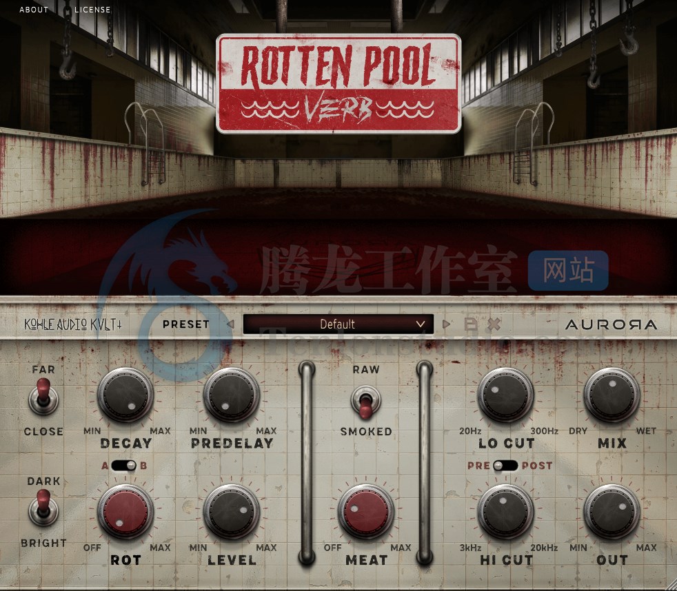 音频混响效果器插件 Aurora DSP Rotten Pool Verb v1.0.0 破解版插图 音频混响效果器插件 Aurora DSP Rotten Pool Verb v1.0.0 破解版插图
