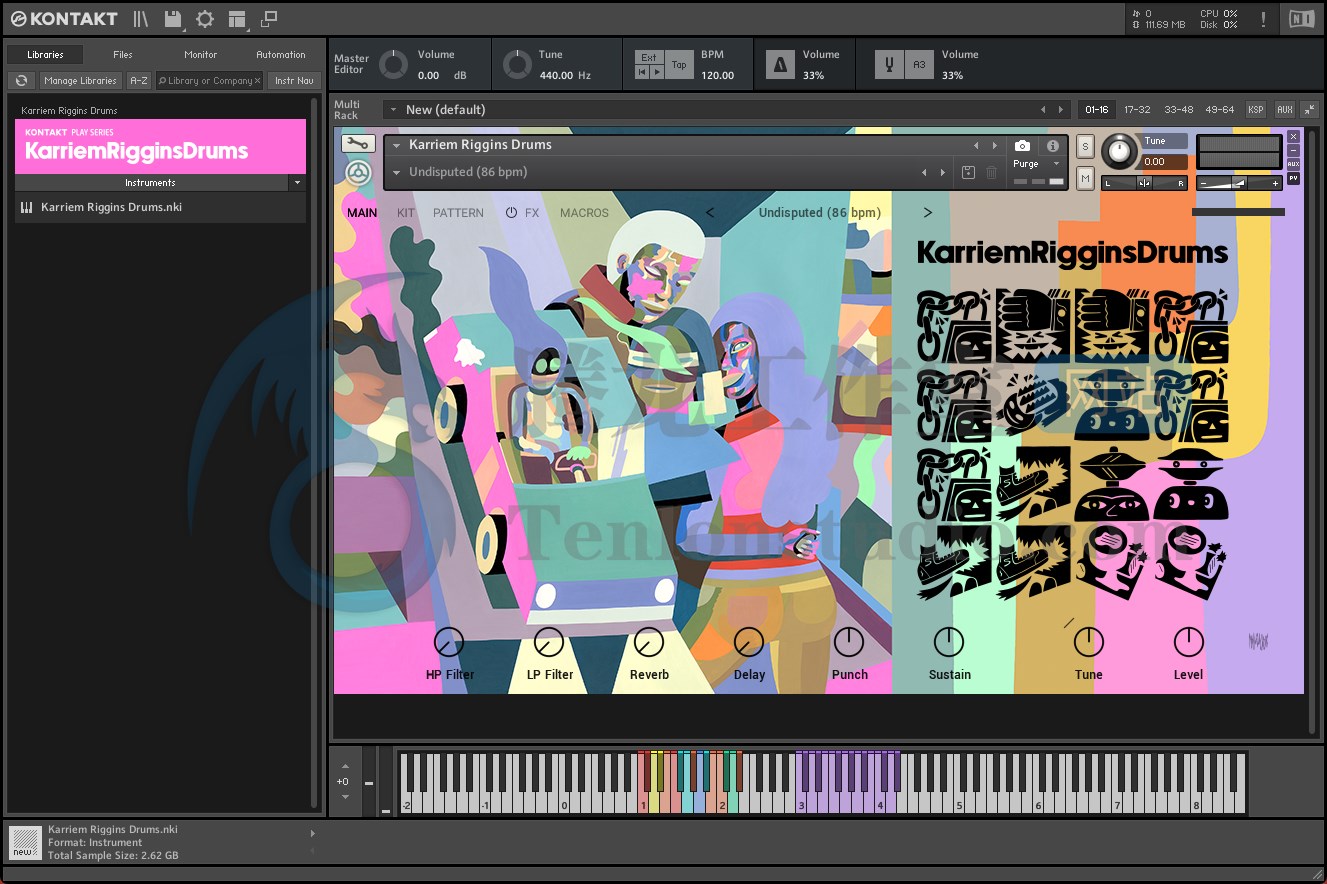 Native Instruments Play Series Karriem Riggins Drums (KONTAKT) 嘻哈风格打击乐器音源插图 Native Instruments Play Series Karriem Riggins Drums (KONTAKT) 嘻哈风格打击乐器音源插图