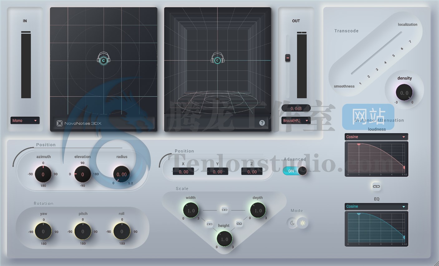 音频立体环绕声效果器插件 NovoNotes 3DX v1.7.0 TCD破解版插图 音频立体环绕声效果器插件 NovoNotes 3DX v1.7.0 TCD破解版插图