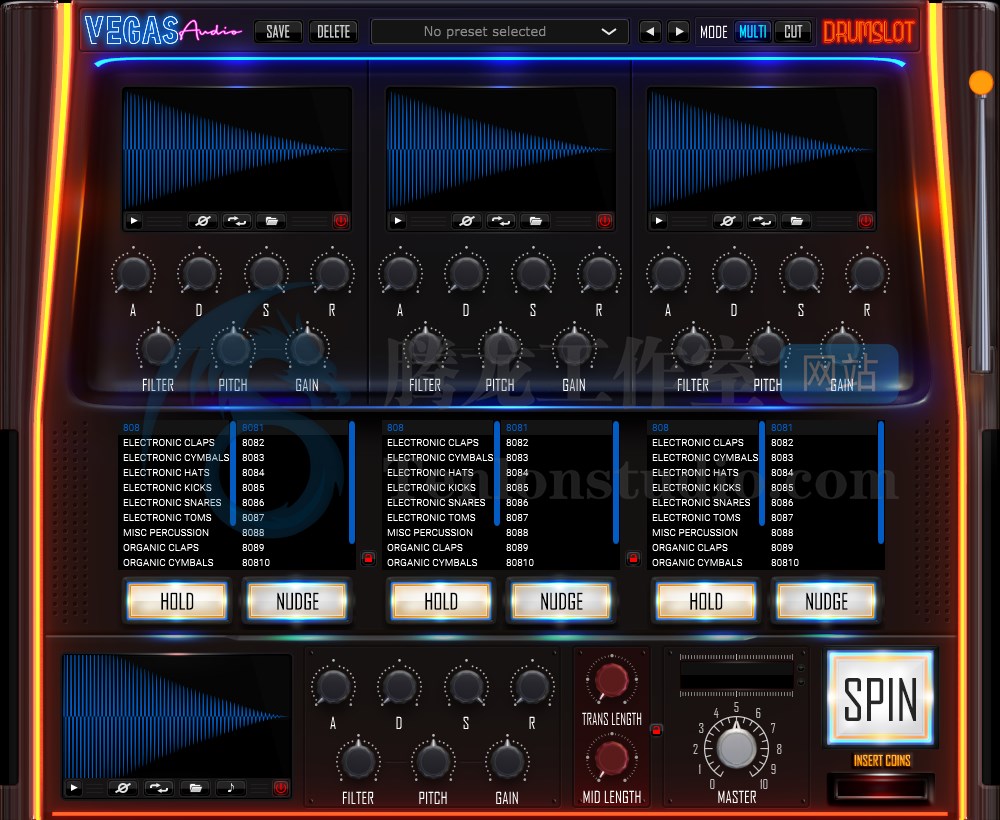 虚拟鼓乐器插件 Vegas Audio Drumslot v2.0 破解版插图 虚拟鼓乐器插件 Vegas Audio Drumslot v2.0 破解版插图