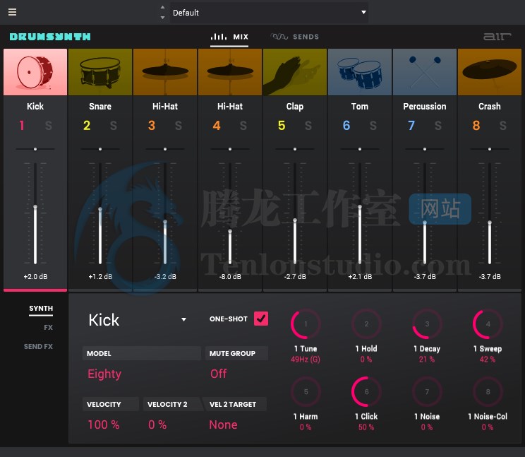 鼓合成器 AIR Music Tech DrumSynth v1.0.0 破解版插图 鼓合成器 AIR Music Tech DrumSynth v1.0.0 破解版插图