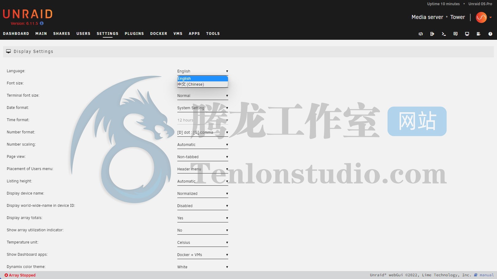服务器虚拟化系统 Lime Technology Unraid OS Pro v6.11.5 破解版插图8 服务器虚拟化系统 Lime Technology Unraid OS Pro v6.11.5 破解版插图8
