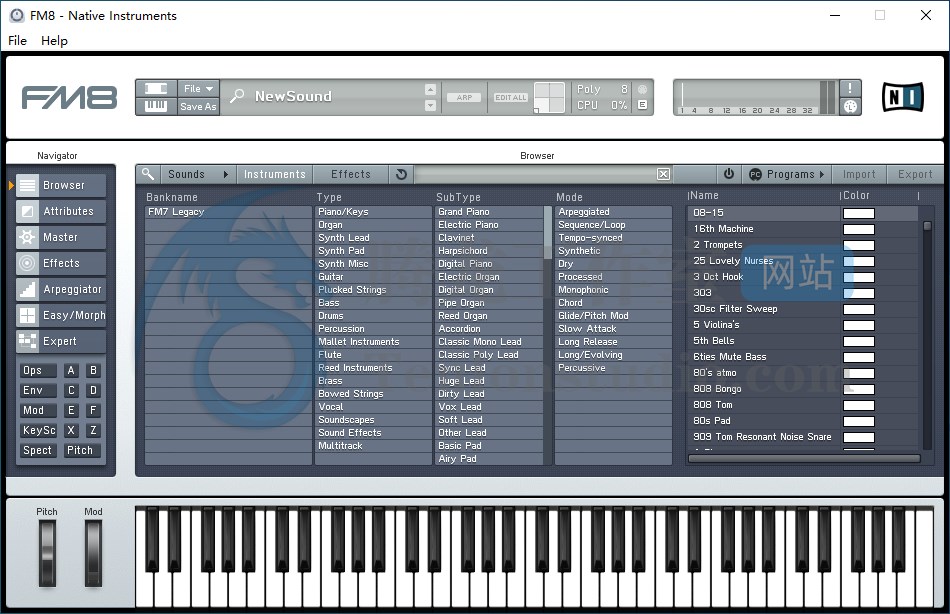 FM合成器 Native Instruments FM8 v1.4.6 破解版插图 FM合成器 Native Instruments FM8 v1.4.6 破解版插图