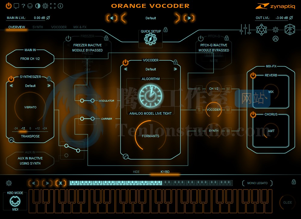 终极声码器插件 Zynaptiq ORANGE VOCODER v4.0.0 破解版插图 终极声码器插件 Zynaptiq ORANGE VOCODER v4.0.0 破解版插图