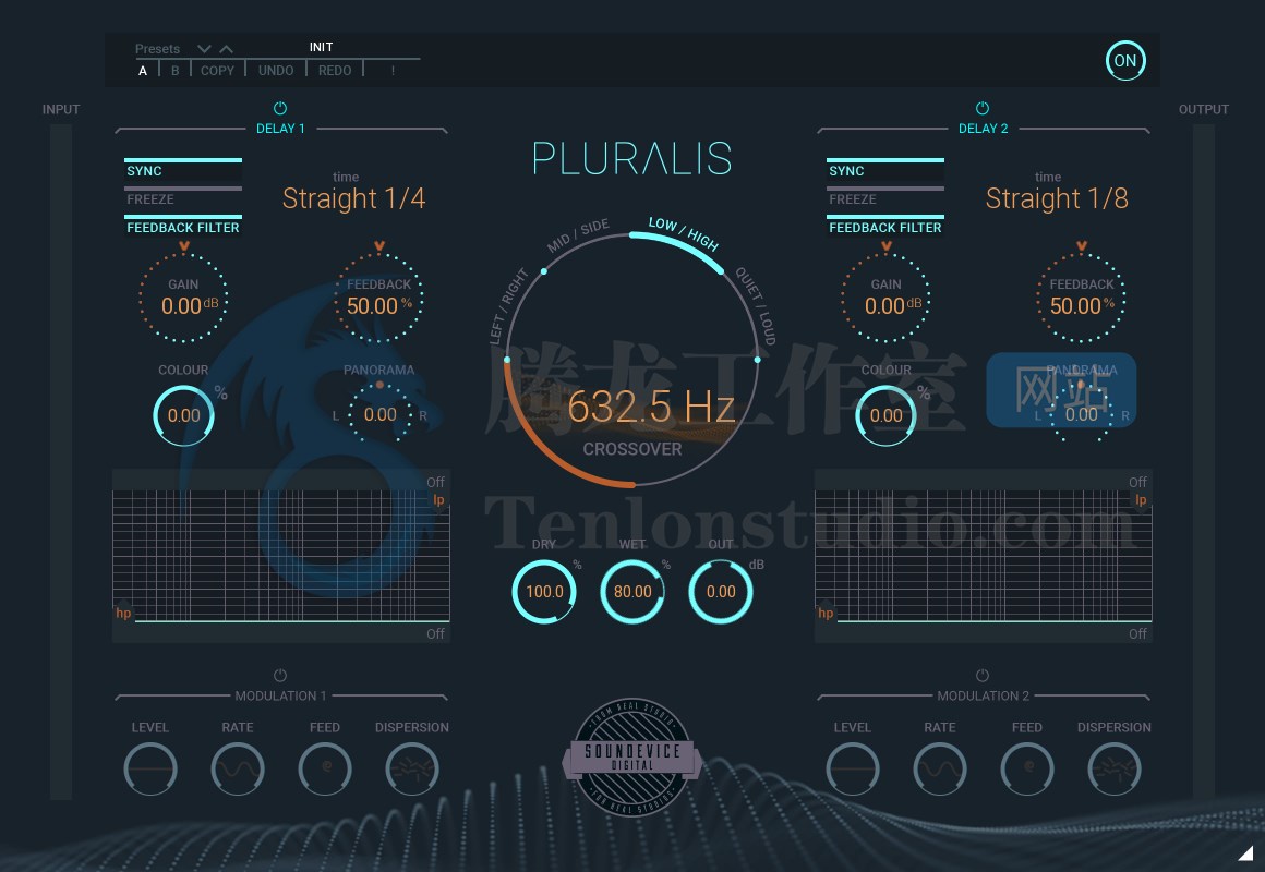 音频延迟效果器插件 Soundevice Digital Pluralis v1.2 破解版插图 音频延迟效果器插件 Soundevice Digital Pluralis v1.2 破解版插图