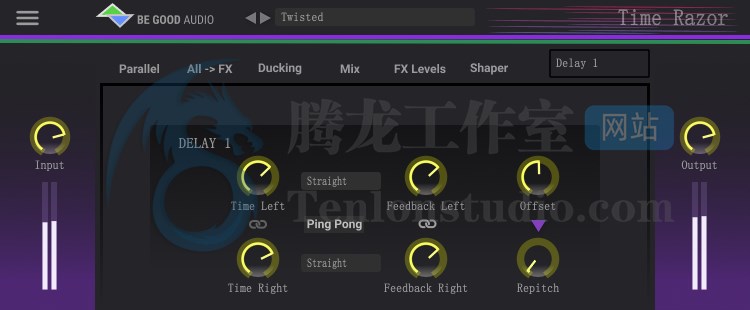 音频延迟效果器插件 Be Good Audio Time Razor v1.0.1 破解版插图 音频延迟效果器插件 Be Good Audio Time Razor v1.0.1 破解版插图