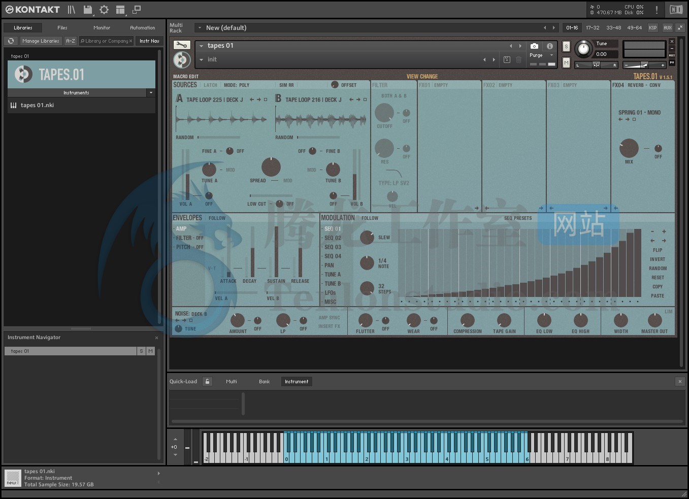 ThePhonoLoop Tapes.01 v1.5.1 (KONTAKT) 模拟磁带合成器音源插图 ThePhonoLoop Tapes.01 v1.5.1 (KONTAKT) 模拟磁带合成器音源插图