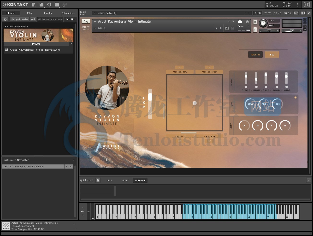 Inletaudio Kayvon Violin Intimate (KONTAKT) 氛围小提琴音源插图 Inletaudio Kayvon Violin Intimate (KONTAKT) 氛围小提琴音源插图