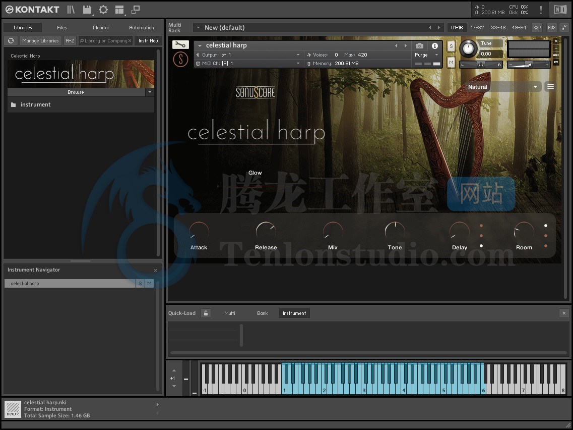Sonuscore Celestial Harp (KONTAKT) 凯尔特竖琴音源插图 Sonuscore Celestial Harp (KONTAKT) 凯尔特竖琴音源插图