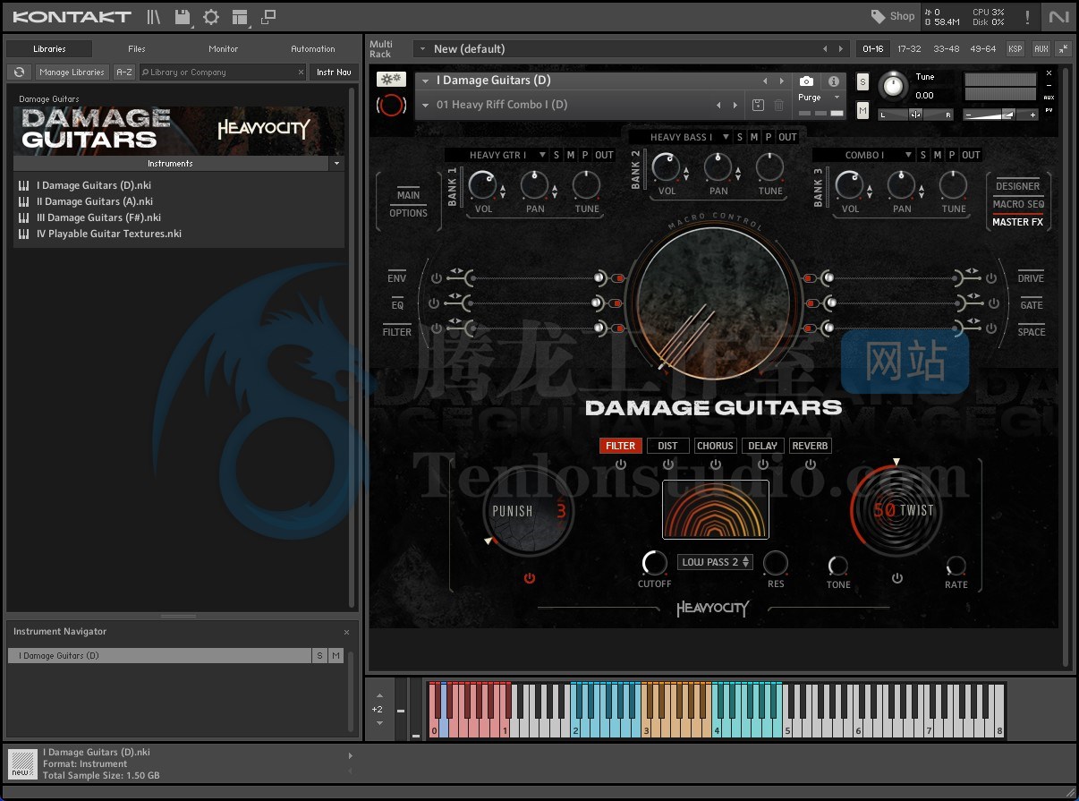 Heavyocity Damage Guitars (KONTAKT) 摇滚电吉他音源插图 Heavyocity Damage Guitars (KONTAKT) 摇滚电吉他音源插图