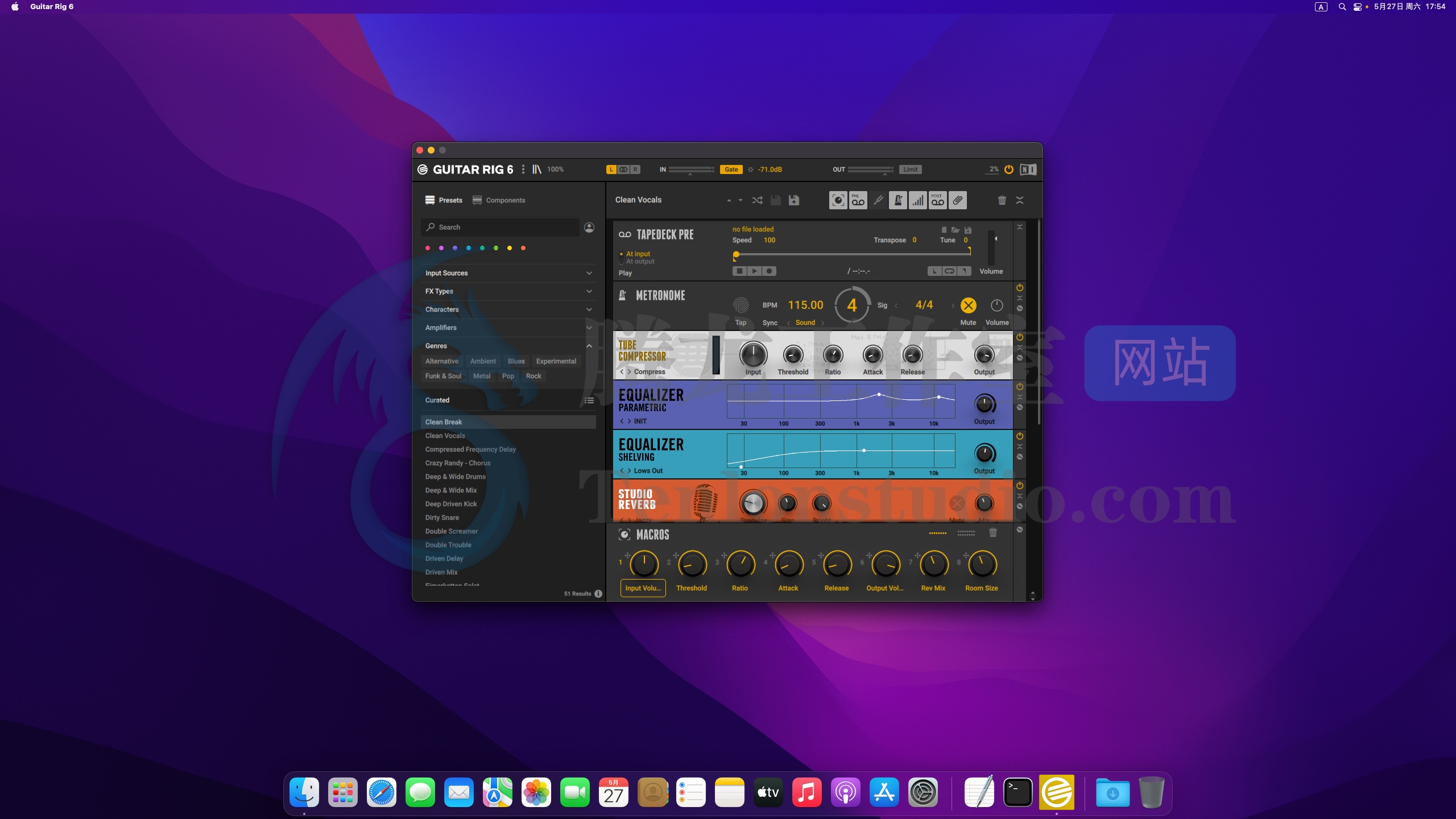 电吉他效果器软件 Native Instruments Guitar Rig 6 Pro For Mac v6.2.4 破解版插图 电吉他效果器软件 Native Instruments Guitar Rig 6 Pro For Mac v6.2.4 破解版插图