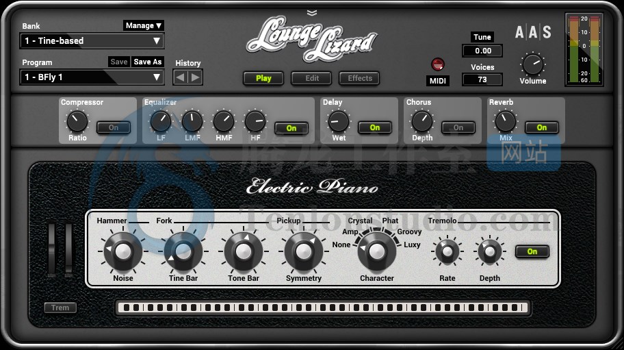复古电钢琴插件 Applied Acoustics Systems Lounge Lizard EP-4 v4.4.4 AiR破解版插图 复古电钢琴插件 Applied Acoustics Systems Lounge Lizard EP-4 v4.4.4 AiR破解版插图