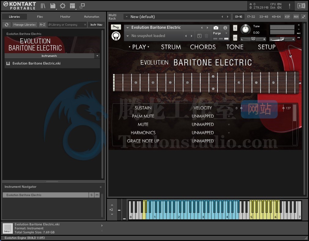 Orange Tree Samples Evolution Baritone Electric (KONTAKT) 中音电吉他音源插图 Orange Tree Samples Evolution Baritone Electric (KONTAKT) 中音电吉他音源插图
