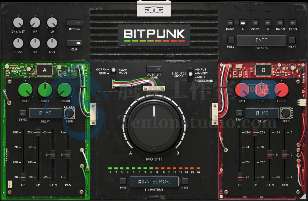 朋克风音频效果器插件 JMG Sound BITPUNK v1.0 TeamCubeadooby破解版插图 朋克风音频效果器插件 JMG Sound BITPUNK v1.0 TeamCubeadooby破解版插图