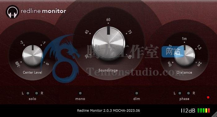 耳机声学模拟插件 112dB Redline Monitor v2.0.3 MOCHA破解版插图 耳机声学模拟插件 112dB Redline Monitor v2.0.3 MOCHA破解版插图