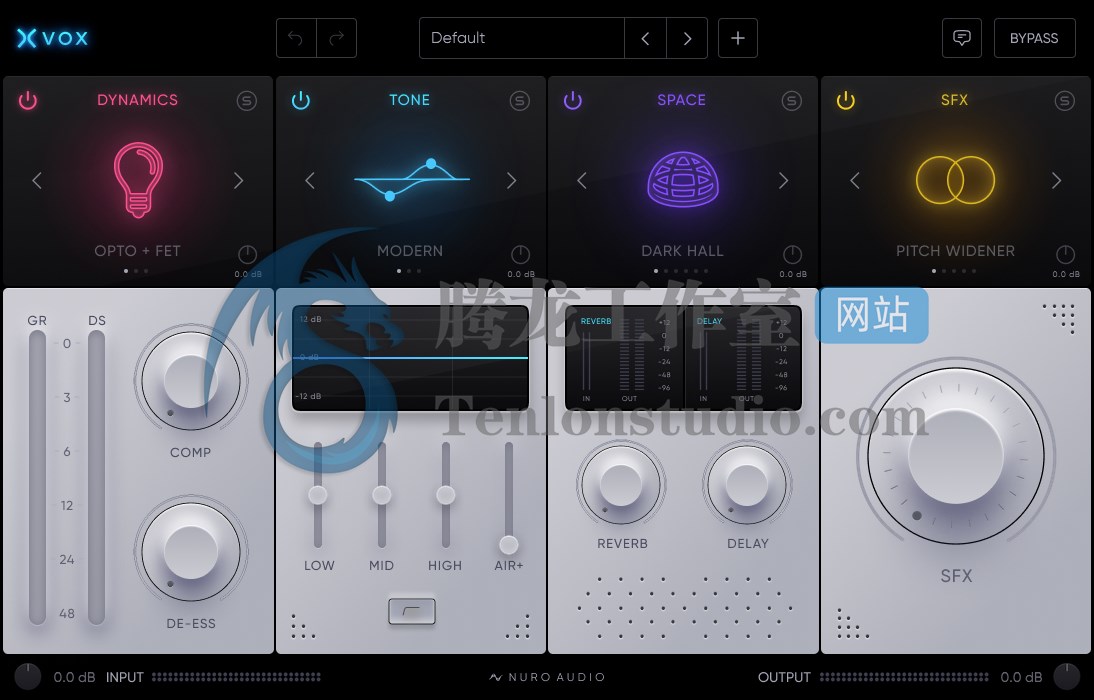 专业人声混音插件 Nuro Audio Xvox v1.1.1 TCD破解版插图 专业人声混音插件 Nuro Audio Xvox v1.1.1 TCD破解版插图