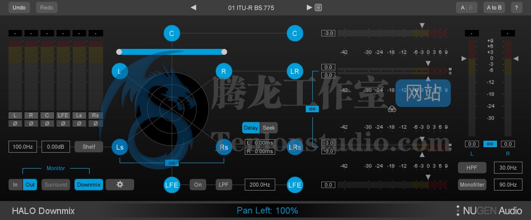 音频立体声混音插件 NUGEN Audio Halo Downmix v1.5.0.0 R2R破解版插图 音频立体声混音插件 NUGEN Audio Halo Downmix v1.5.0.0 R2R破解版插图