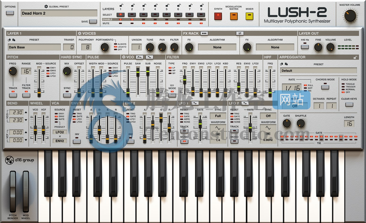 虚拟合成器插件 D16 Group Lush 2 v2.0.0 R2R破解版插图 虚拟合成器插件 D16 Group Lush 2 v2.0.0 R2R破解版插图